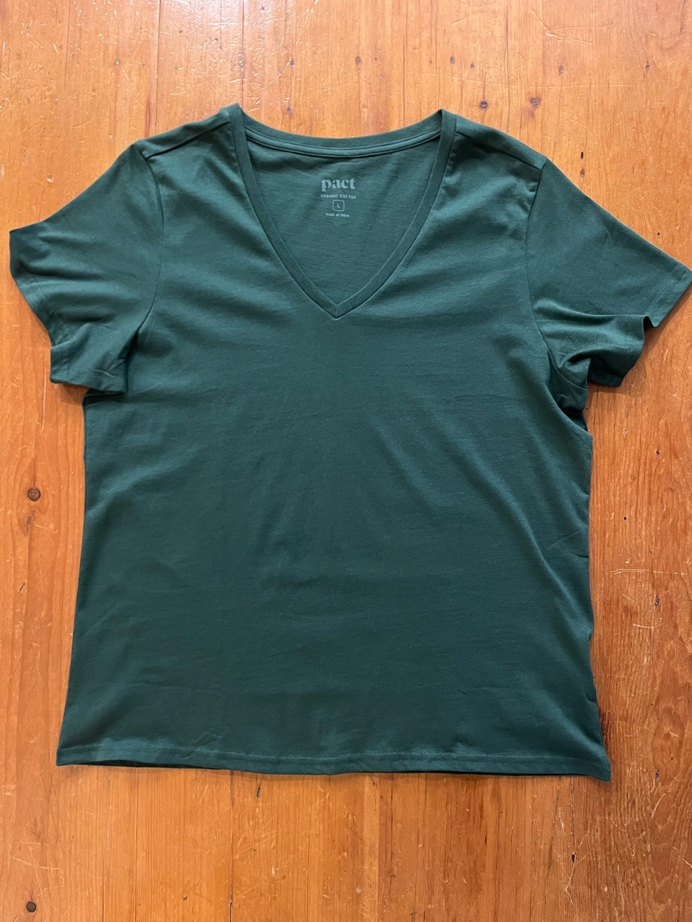 Pact Organic Cotton V Neck Gorpcore Cert B Corp T-Shirt